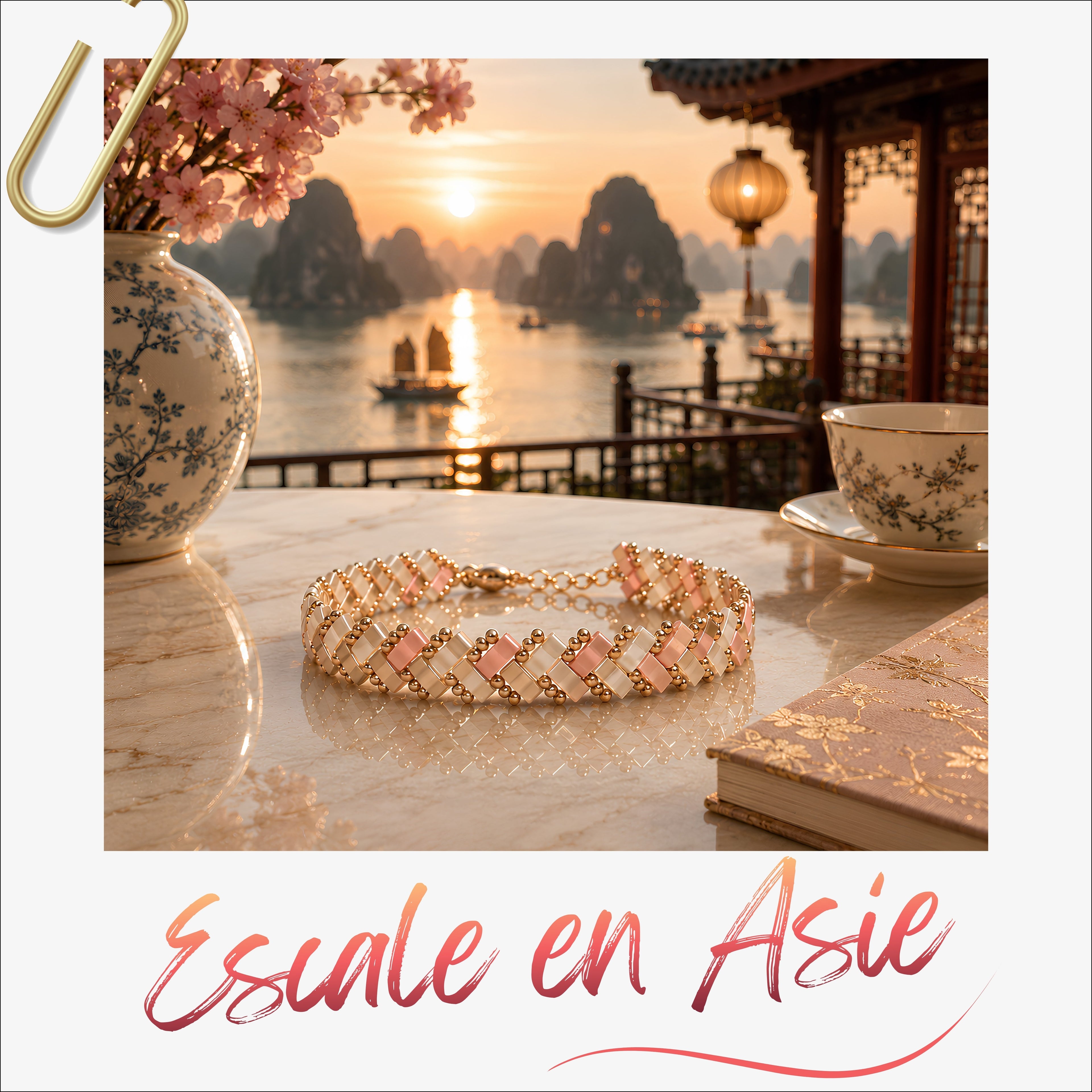 Escale en Asie - Bracelet Miyuki baie d'Ha Long