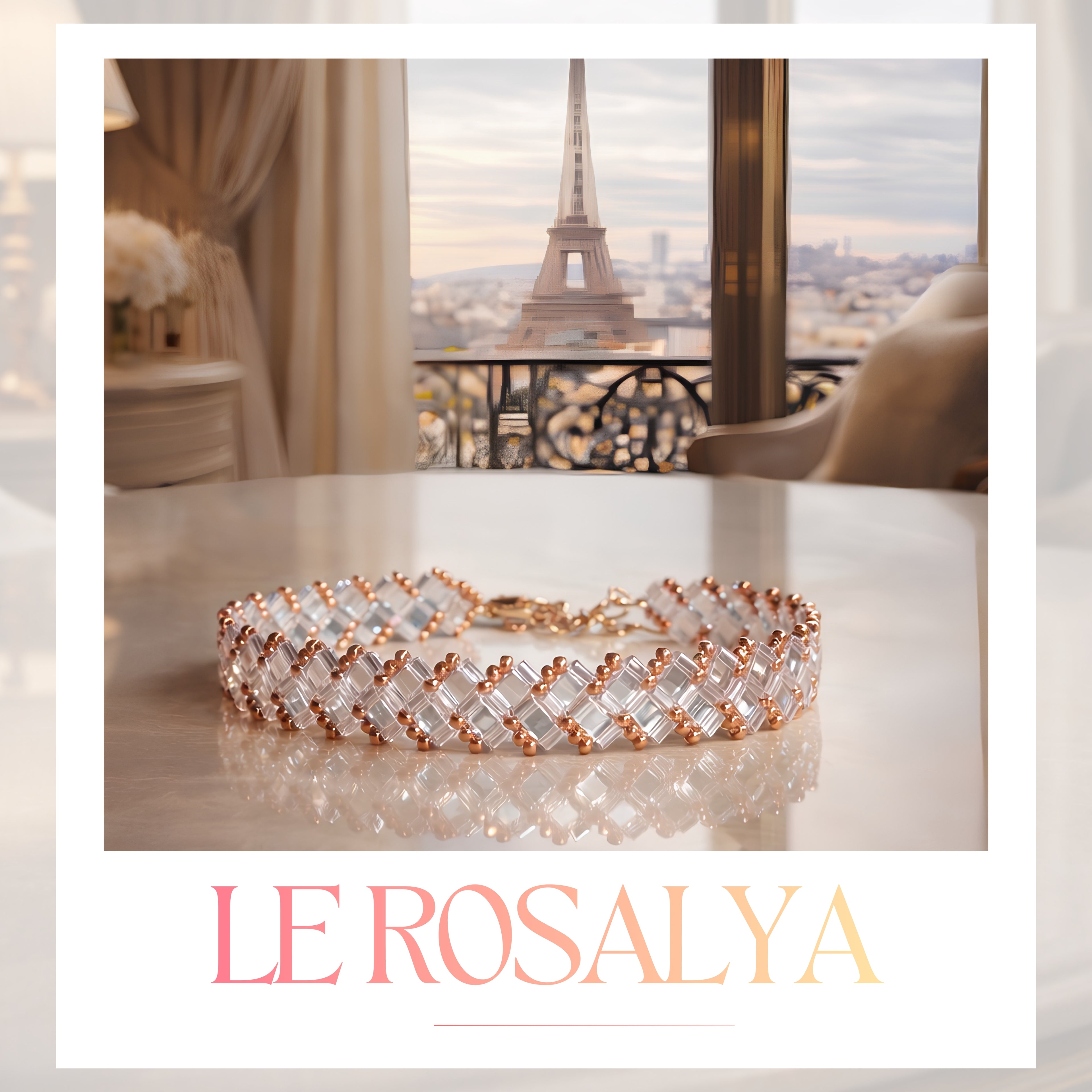 Bracelet Miyuki "Le Rosalya"