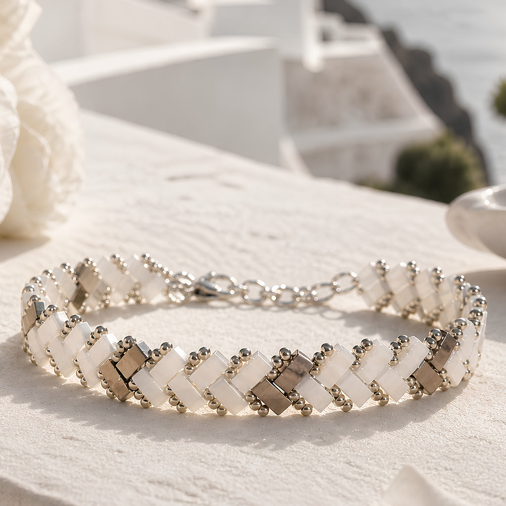 Bracelet Miyuki "Le Bianca"