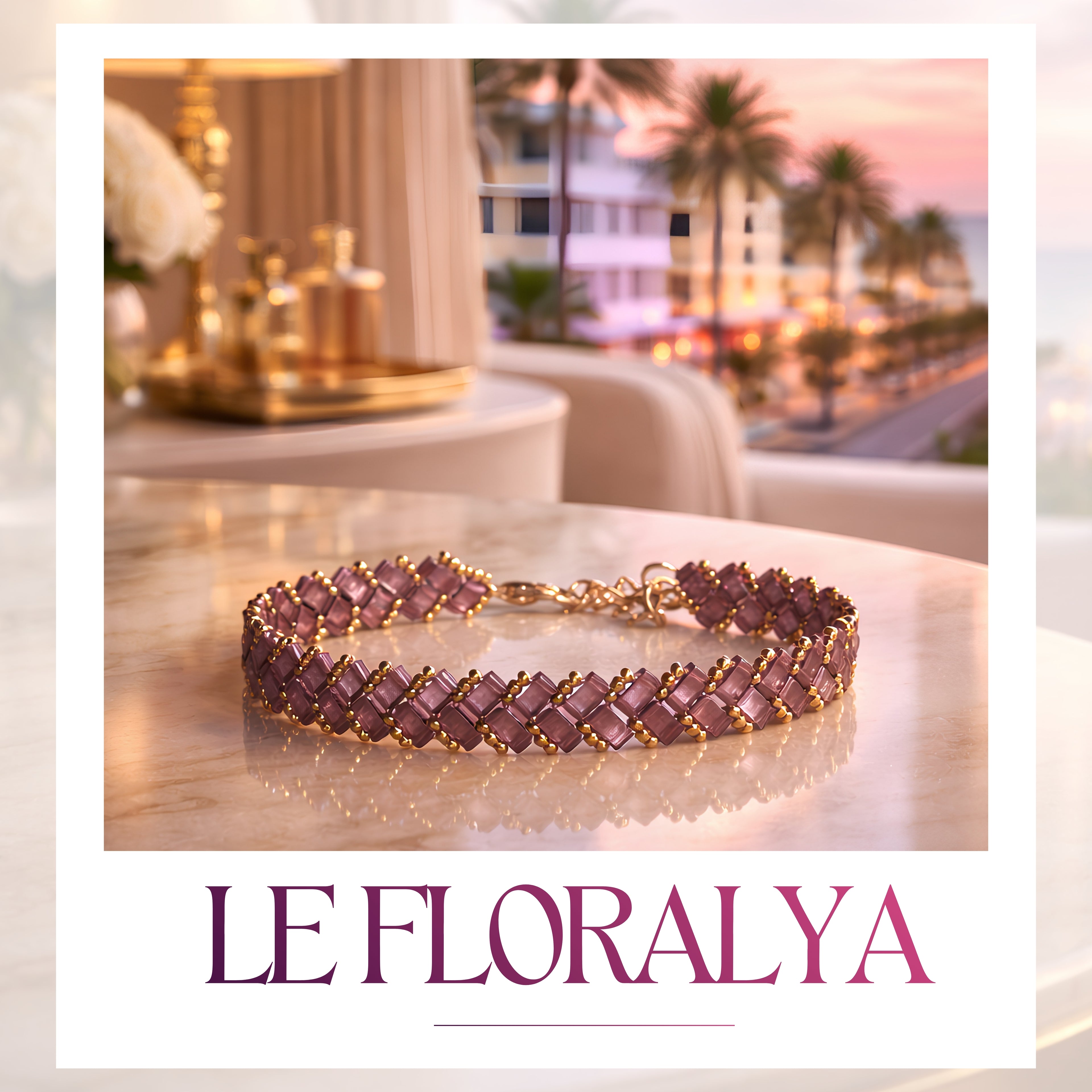 Bracelet Miyuki "Le Floralya"