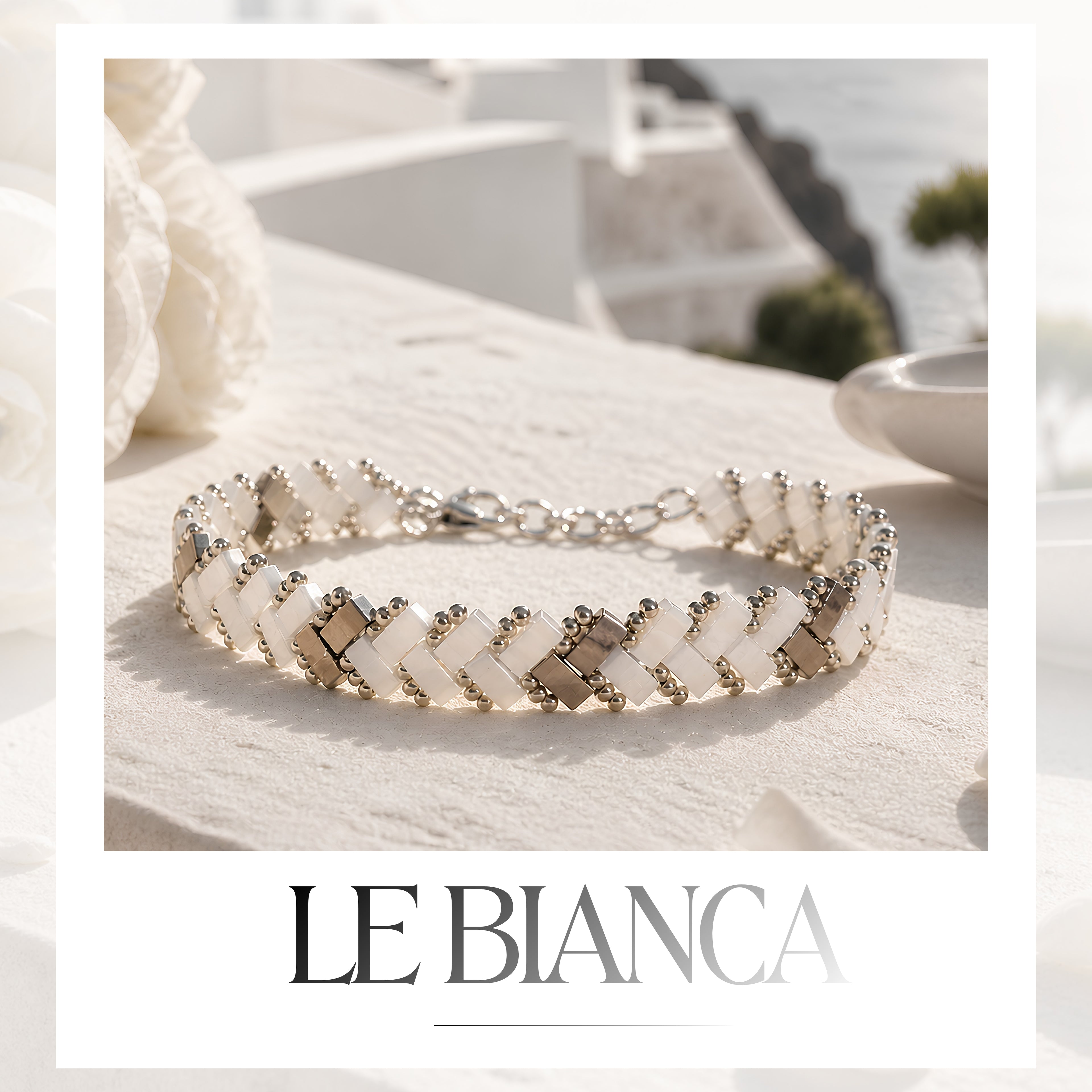 Bracelet Miyuki "Le Bianca"